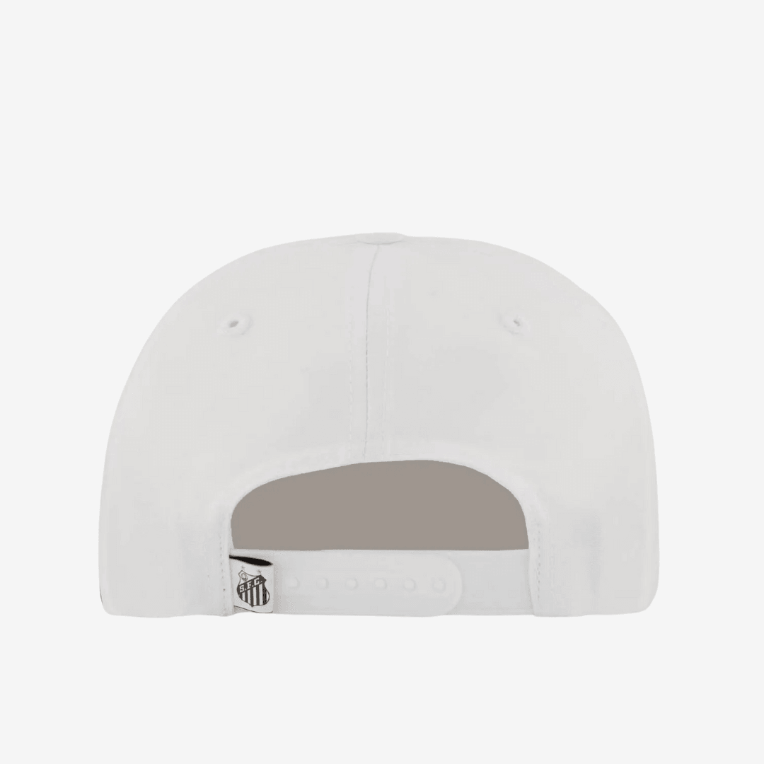 Boné Santos Classic - Branco, detalhe do escudo