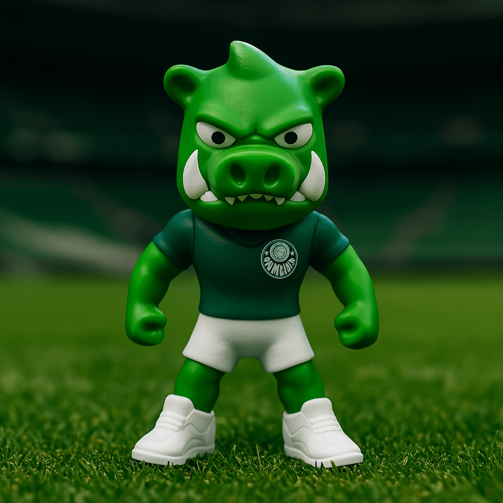 Mascote do Palmeiras - Porco, vista de costas