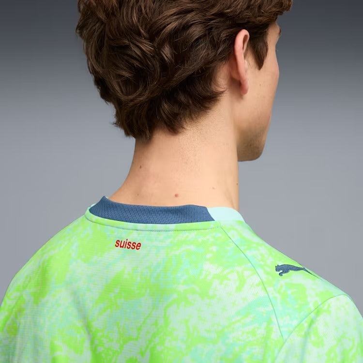 Camisa Suíça 2026/27 II, detalhe do tecido