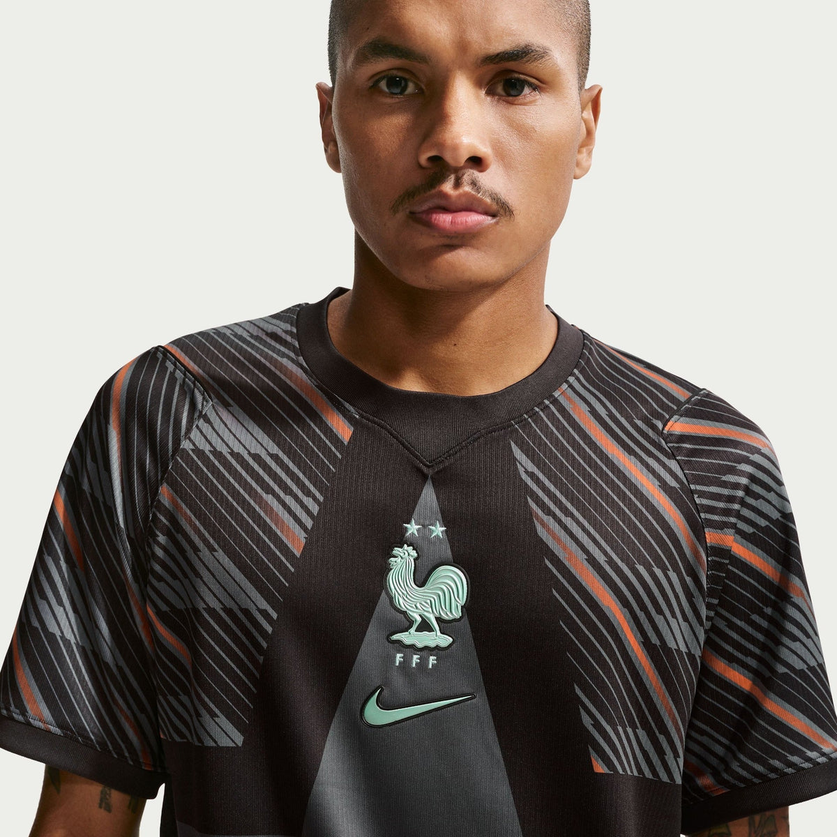 Camisa França 2026/27 I Goleiro, detalhe do tecido