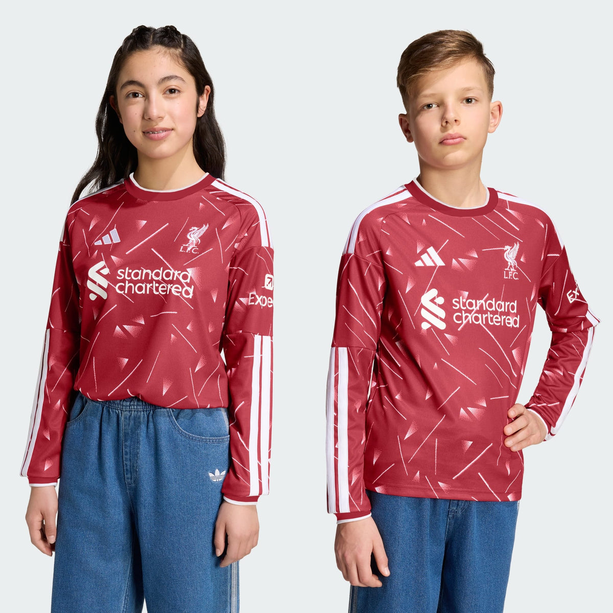 Camisa Manga Longa Infantil Adidas Liverpool 2026/27 I