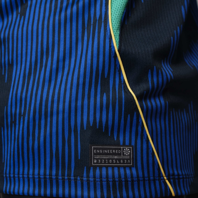 Camisa Seleção Brasileira 2026/27 II, detalhe da gola