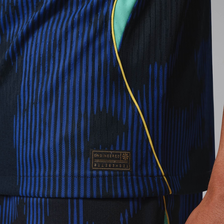 Camisa Seleção Brasileira Jogador 2026/27 II, detalhe da gola