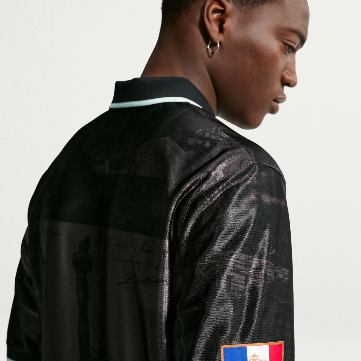 Camiseta França Dri-FIT Nike Energy Masculina, vista de frente