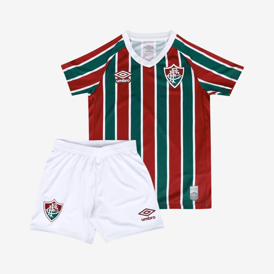Conjunto Infantil Umbro Fluminense 2025/26 I na TSN Sports