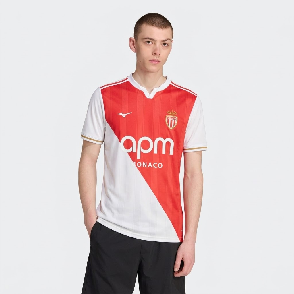 Camisa Mônaco 2025/26 I na TSN Sports
