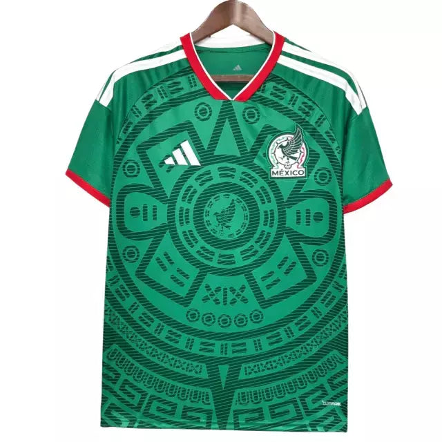 Camisa Seleção México I 26/27  - Torcedor| Masculina - Verde com detalhes em vermelho e branco