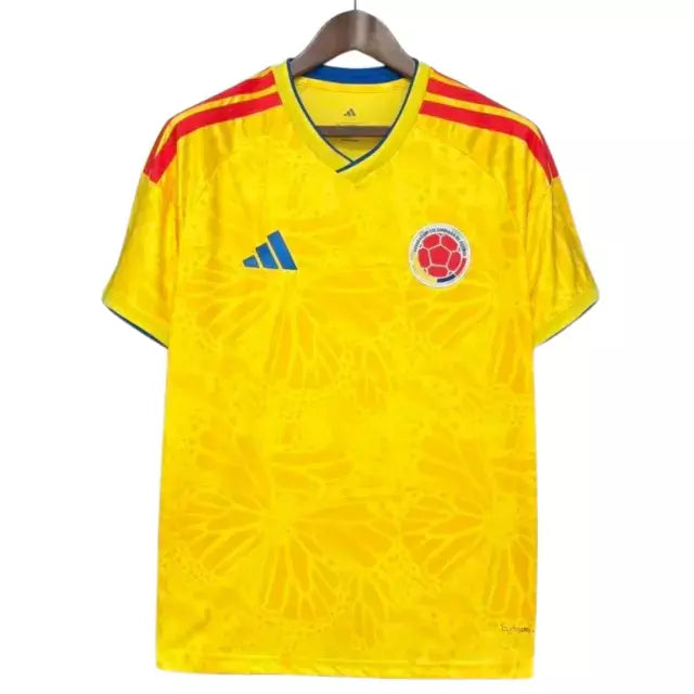 Camisa Seleção Colômbia I 26/27  - Torcedor| Masculina - Amarela com detalhes em vermelho e azul