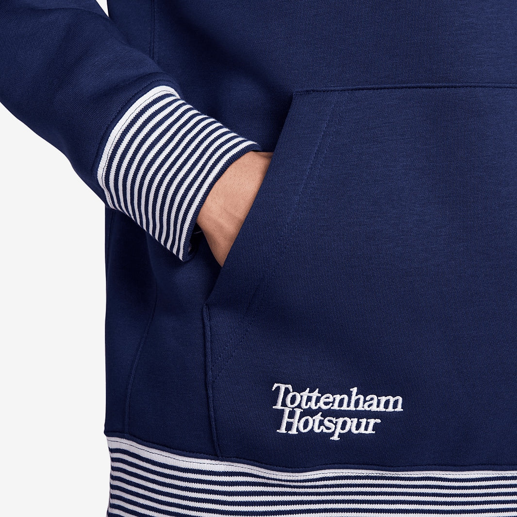 Casaco Moletom Nike Tottenham FC 2024/25, detalhe da gola