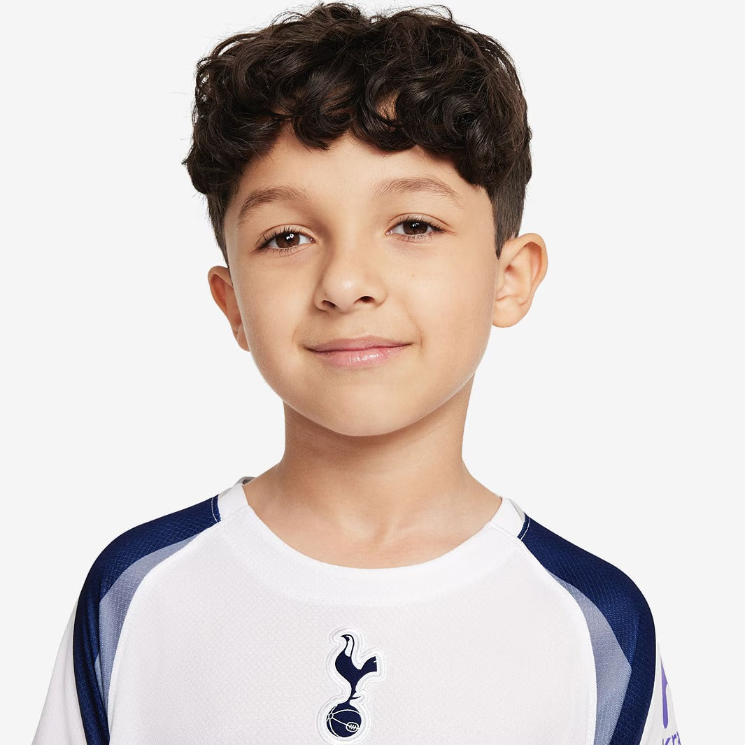 Conjunto Infantil Nike Tottenham 2025/26 Torcedor, detalhe da manga