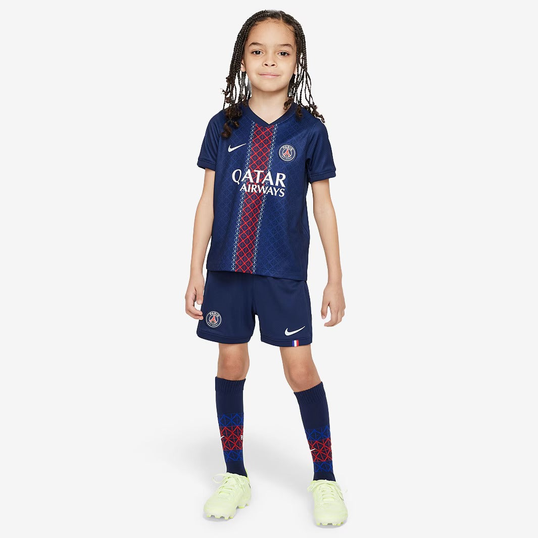 Conjunto Infantil Nike Paris Saint Germain 2025/26 I, vista de frente