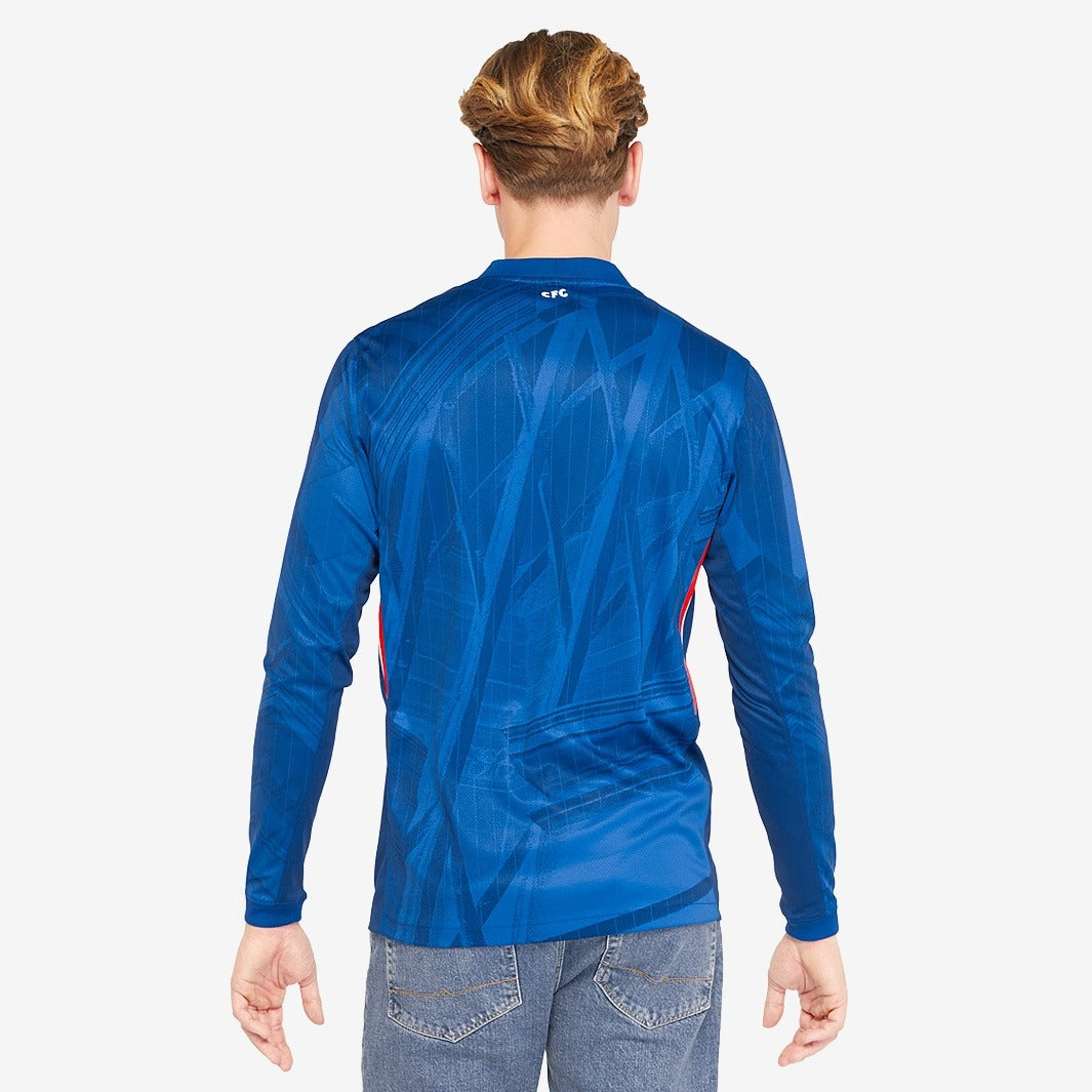 Camisa Nike Chelsea 2025/26 I Manga Longa Torcedor, vista de costas