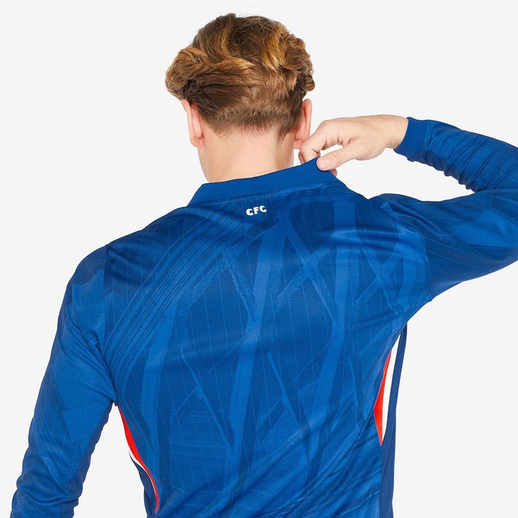 Camisa Nike Chelsea 2025/26 I Manga Longa Torcedor, detalhe do tecido