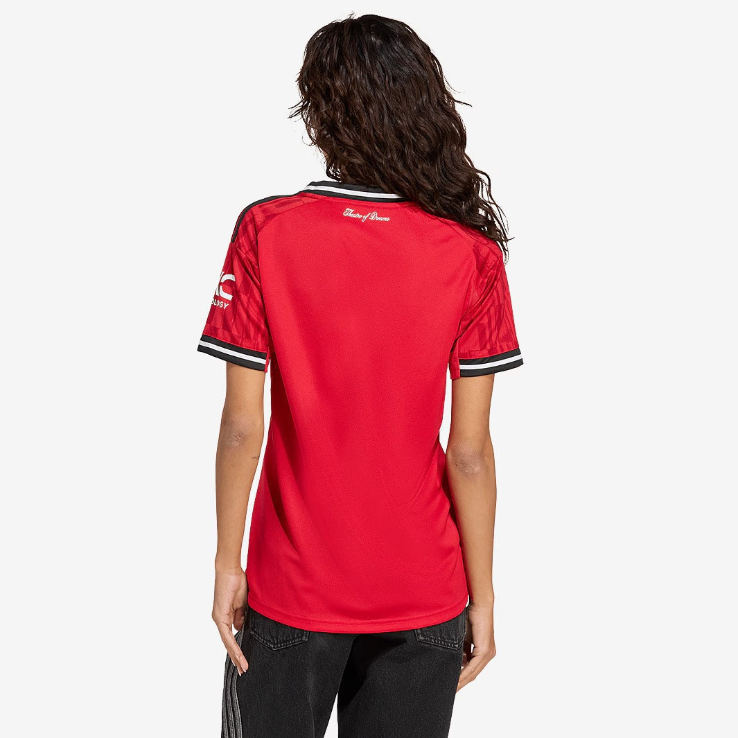 Camisa Feminina Adidas Manchester United 2025/26 I, vista de costas