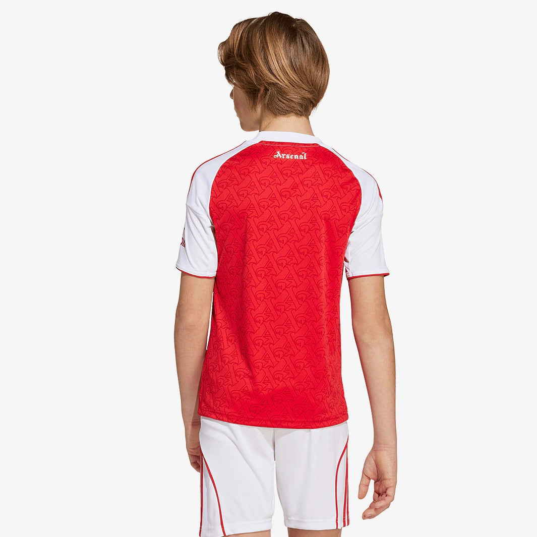 Conjunto Infantil Adidas Arsenal 2025/26 I, vista de costas