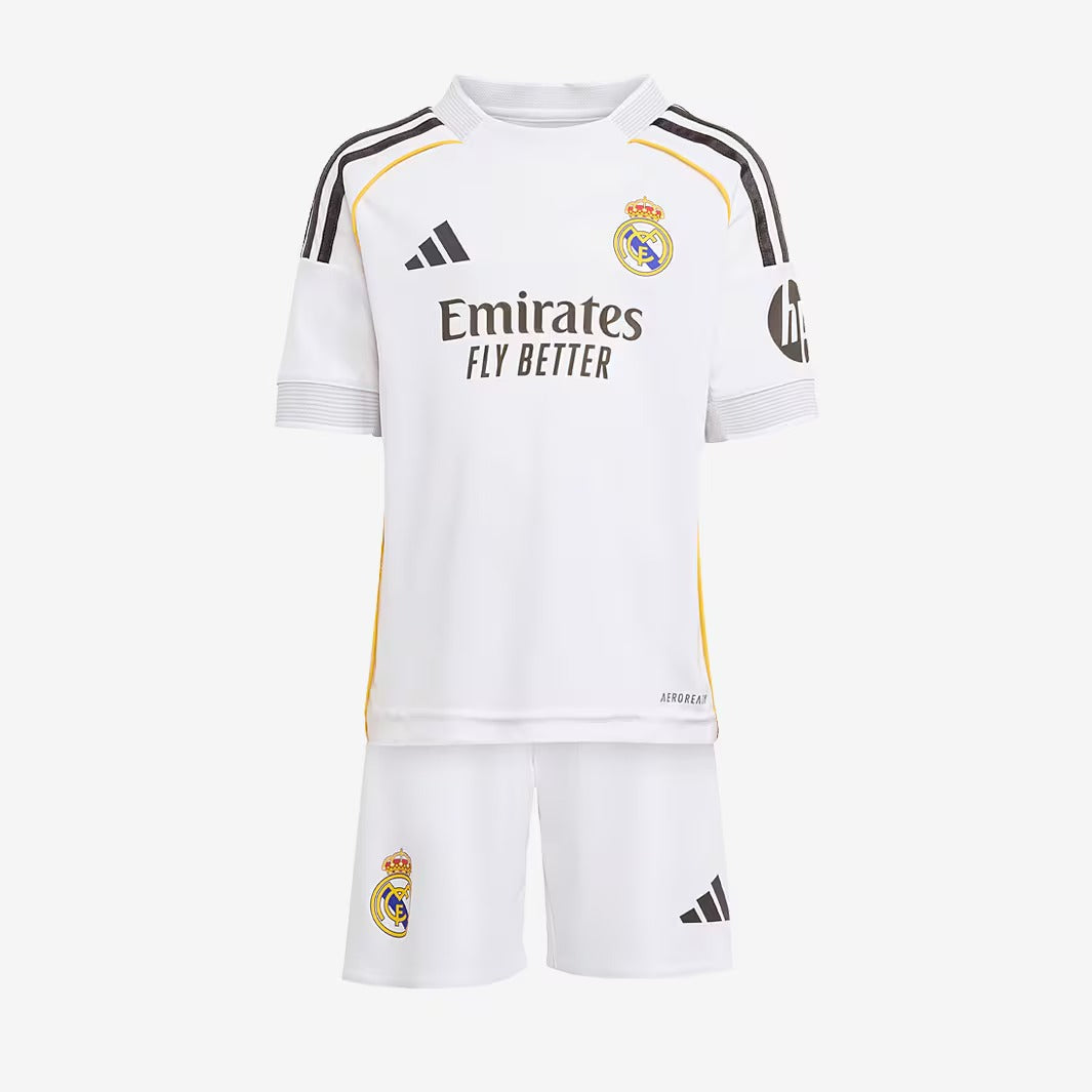 Conjunto Infantil Adidas Real Madrid 2025/26 I na TSN Sports