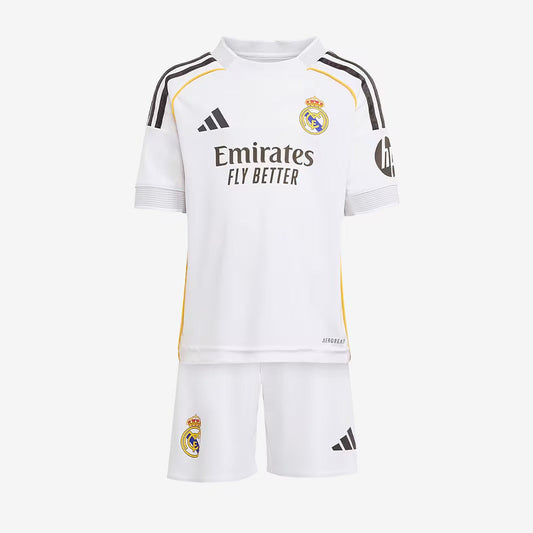 Conjunto Infantil Adidas Real Madrid 2025/26 I na TSN Sports