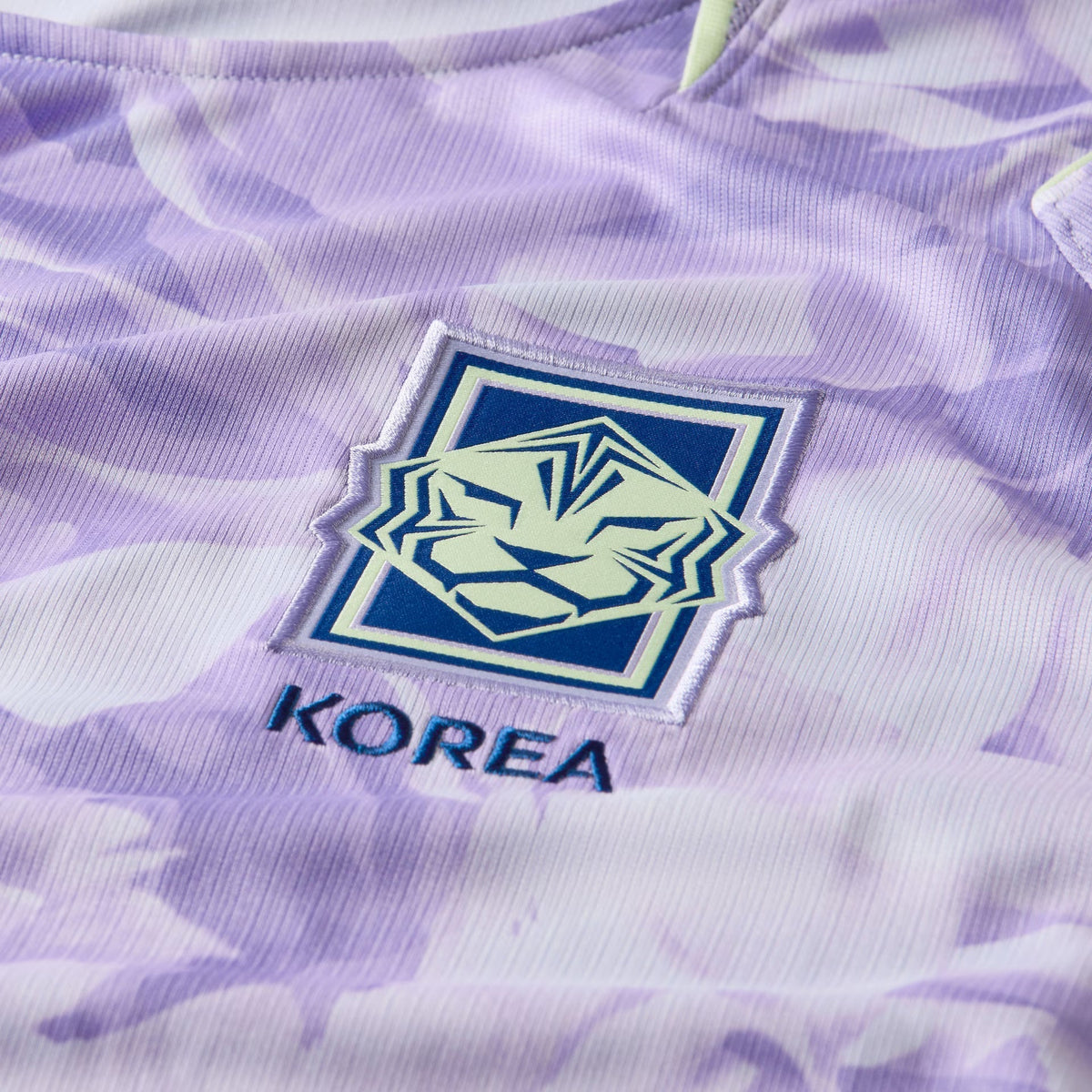 Camisa Coréia do Sul 2026/27 II, detalhe da gola