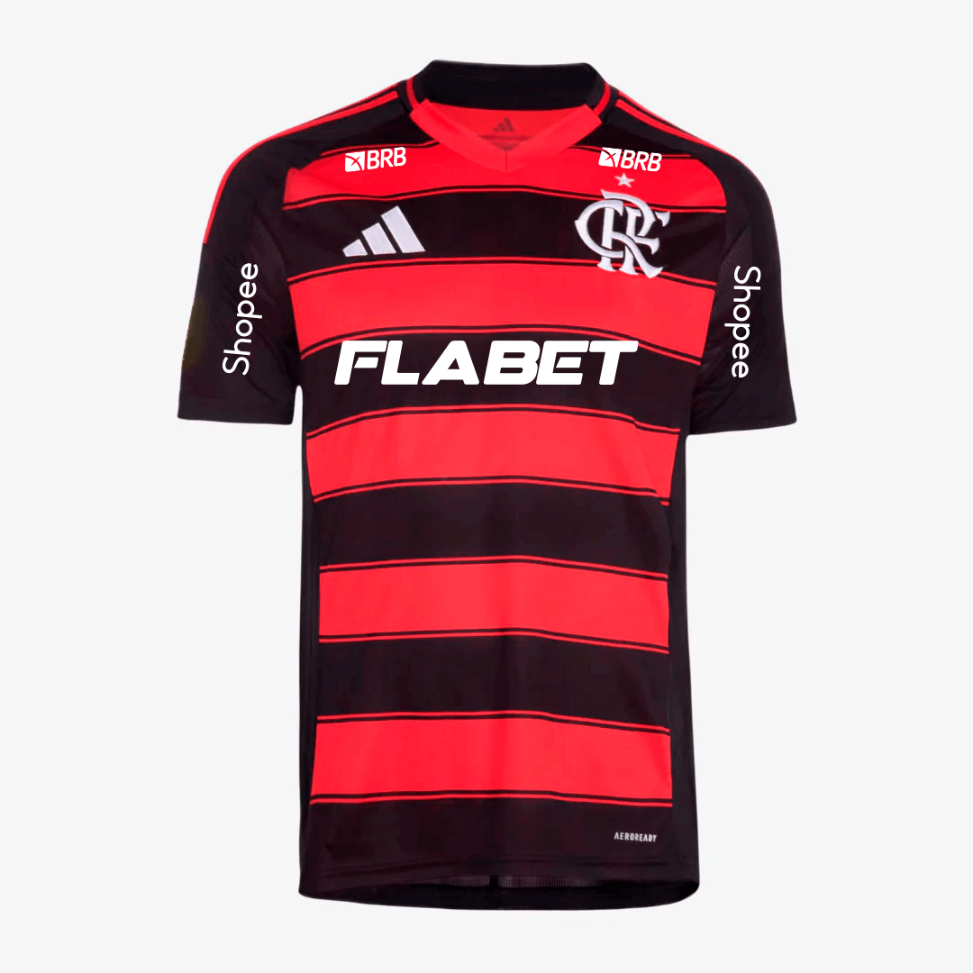 Camisa Adidas Flamengo 2025/26 I Com Patrocínios na TSN Sports