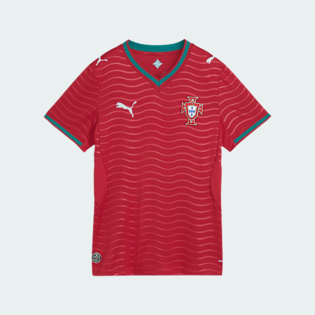 Camisa Feminina Portugal 2026/27 I, detalhe do tecido