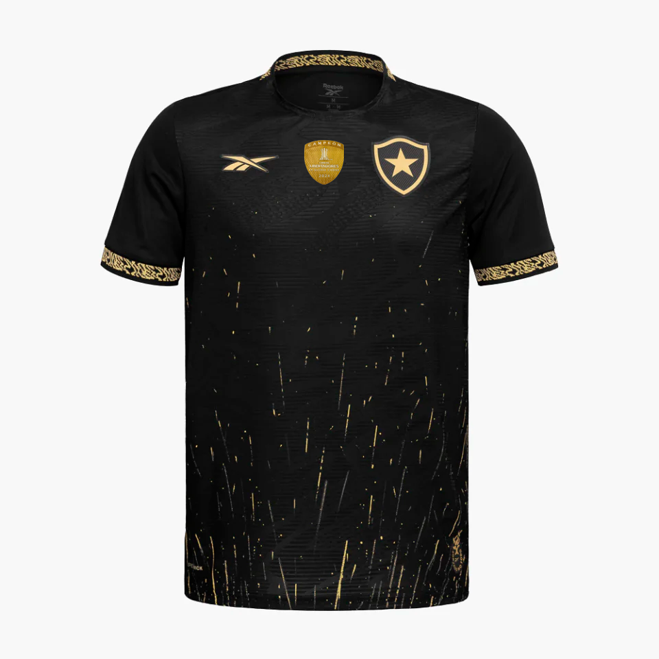 Camisa Reebok Botafogo 2024/25 II, detalhe da manga