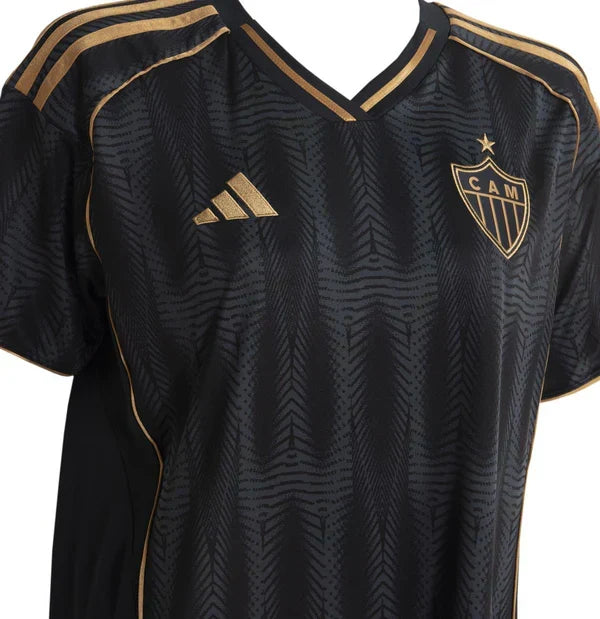 Camisa Feminina Atlético Mineiro 2025/26 III, detalhe da gola