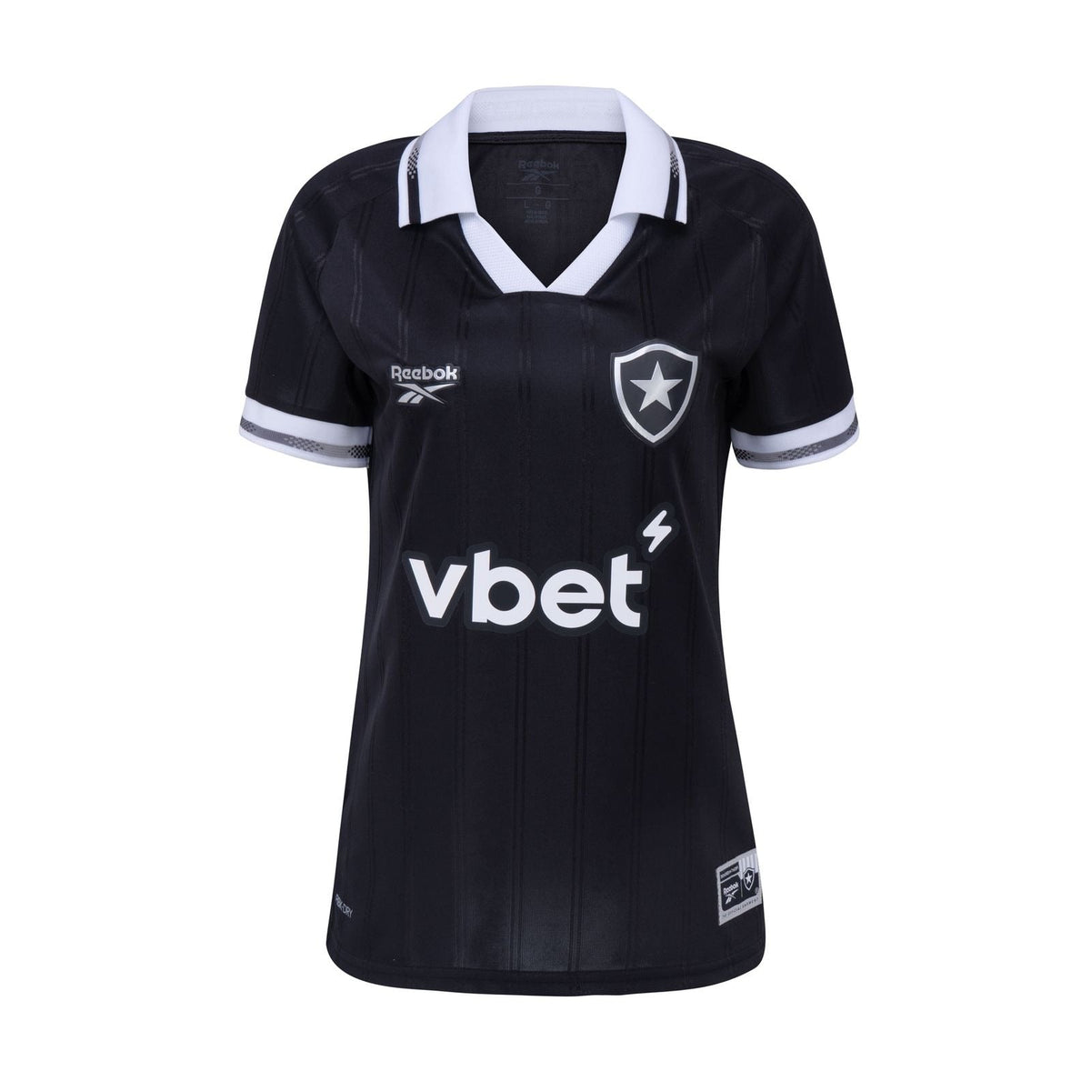 Camisa Rebook Feminina Botafogo 2025/26 II, detalhe da manga
