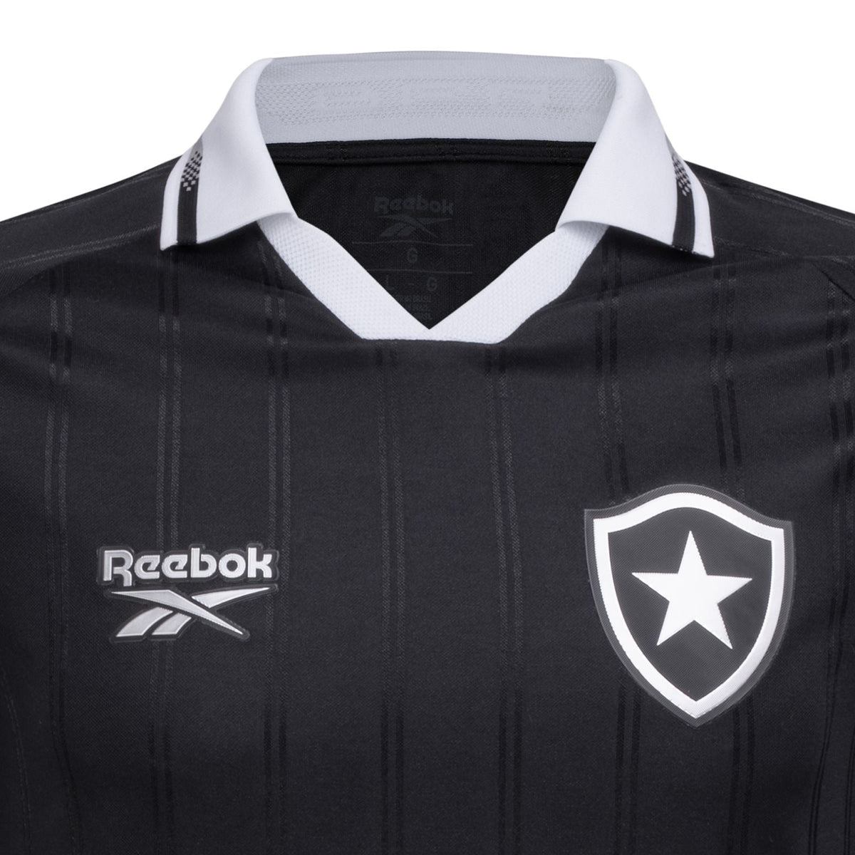 Camisa Rebook Botafogo 2025/26 II Manga Longa, vista de costas