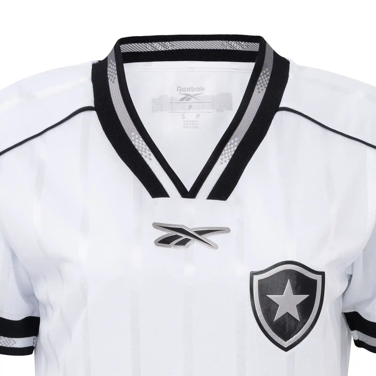 Camisa Feminina Botafogo 2025/26 III, detalhe do escudo