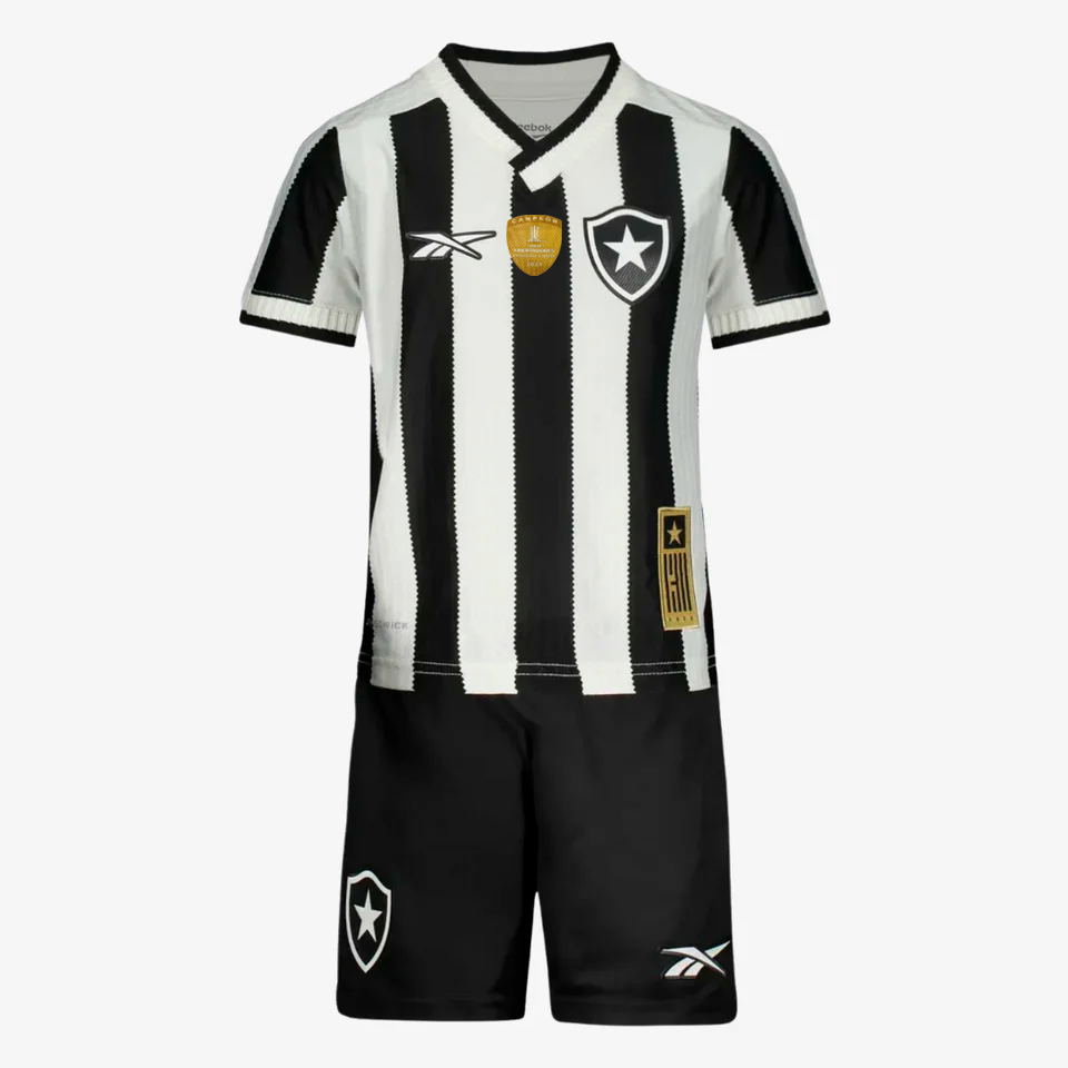 Conjunto Infantil Reebok Botafogo 2025/26 I na TSN Sports