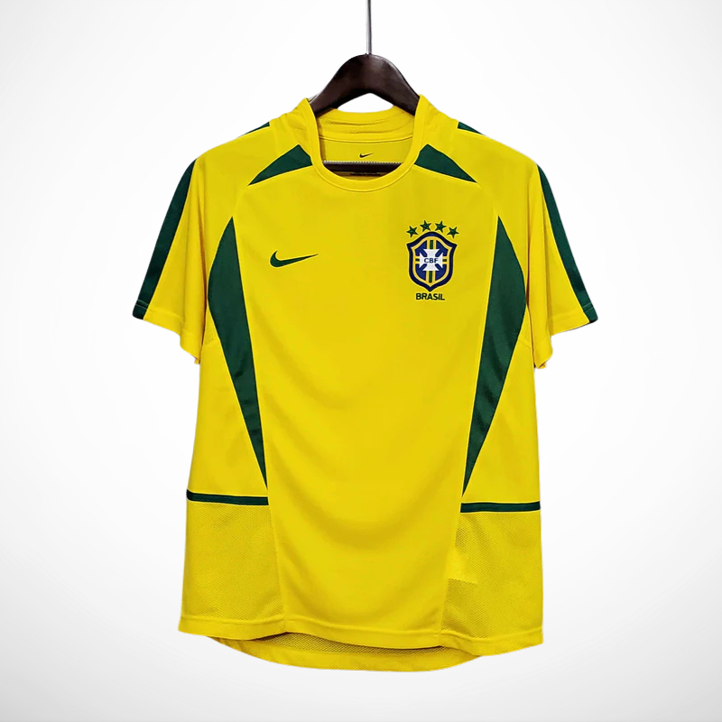 Camisa Seleção Brasil Home - Retrô 2002, detalhe da manga