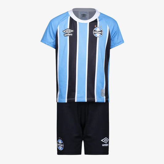 Conjunto Infantil Umbro Grêmio 2025/26 I na TSN Sports
