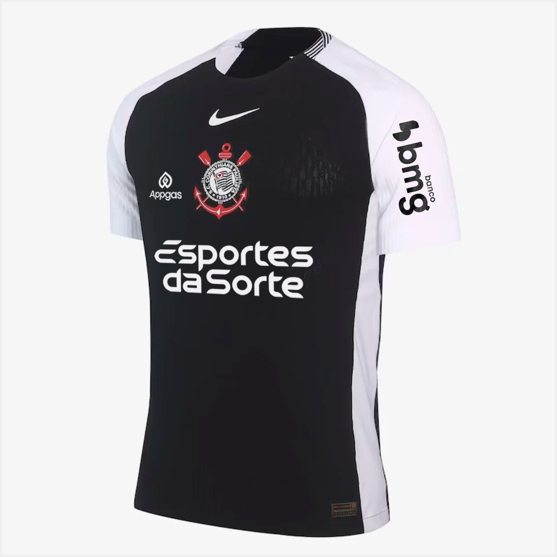 Camisa Nike Corinthians 2025/26 II Jogador Com Patrocínios na TSN Sports