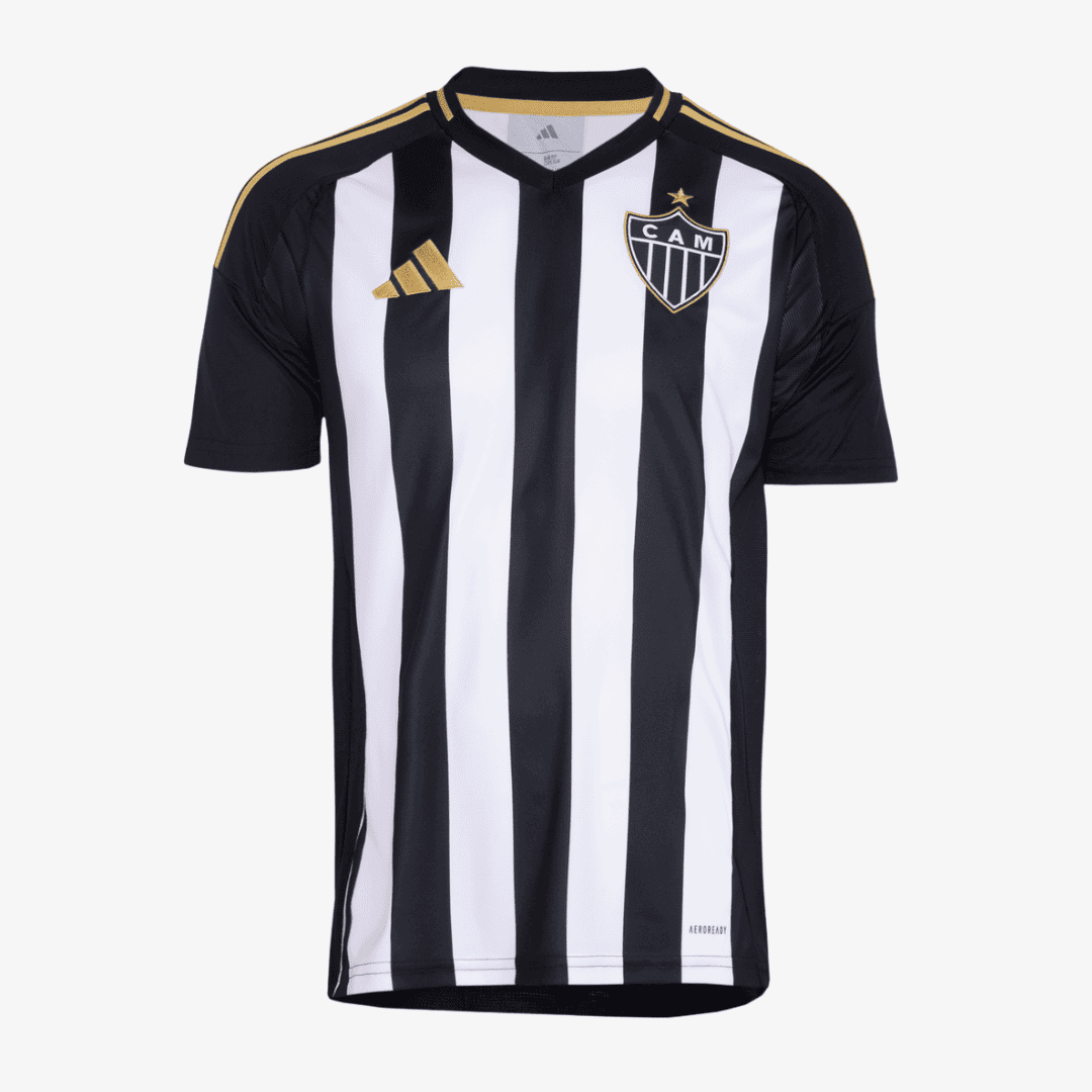 Camisa Adidas Atlético Mineiro 2025/26 I REINIER N° 18, vista de frente