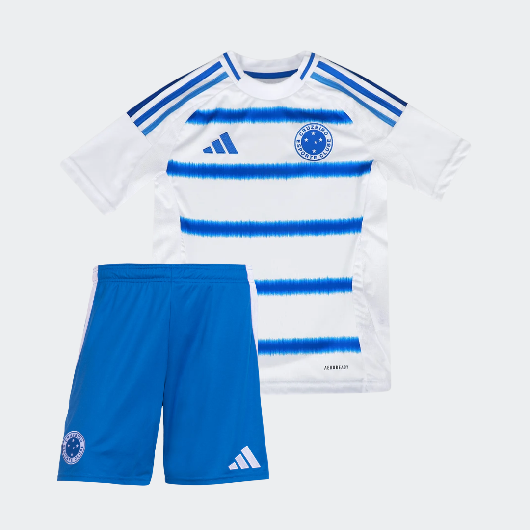 Conjunto Infantil adidas Cruzeiro 2025/26 II na TSN Sports