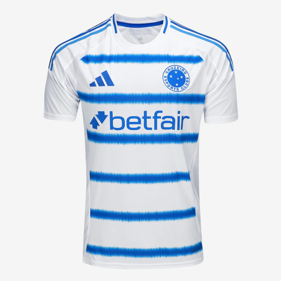 Camisa Adidas Cruzeiro 2025/26 II l. VILLALBA N° 25, vista de frente