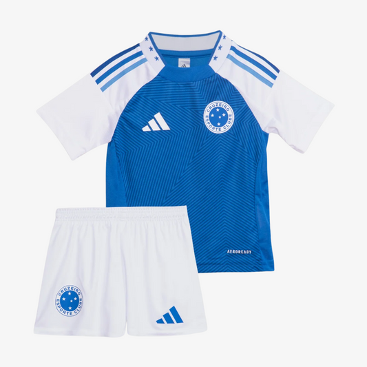 Conjunto Infantil Adidas Cruzeiro 2025/26 I na TSN Sports