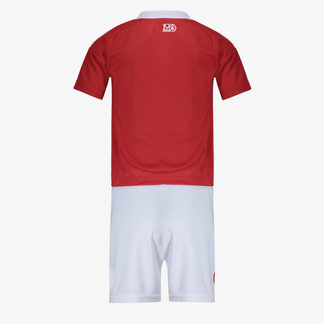 Conjunto Infantil Adidas Internacional 2025/26 I, detalhe da gola