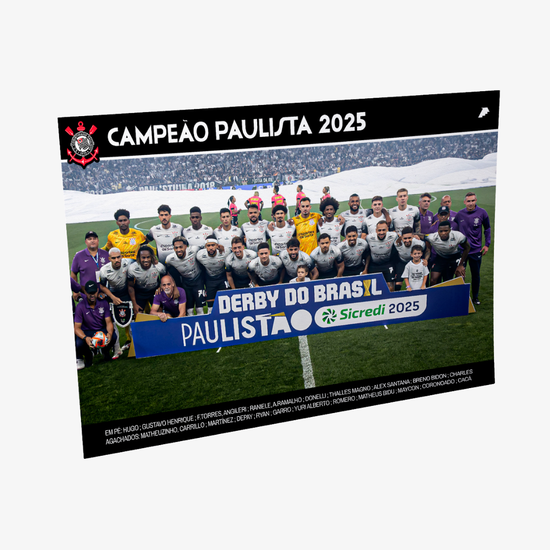 Kit Posters Corinthians - "O Dia que a Loucura Virou Mundial" + 4 Adesivos Exclusivos na TSN Sports