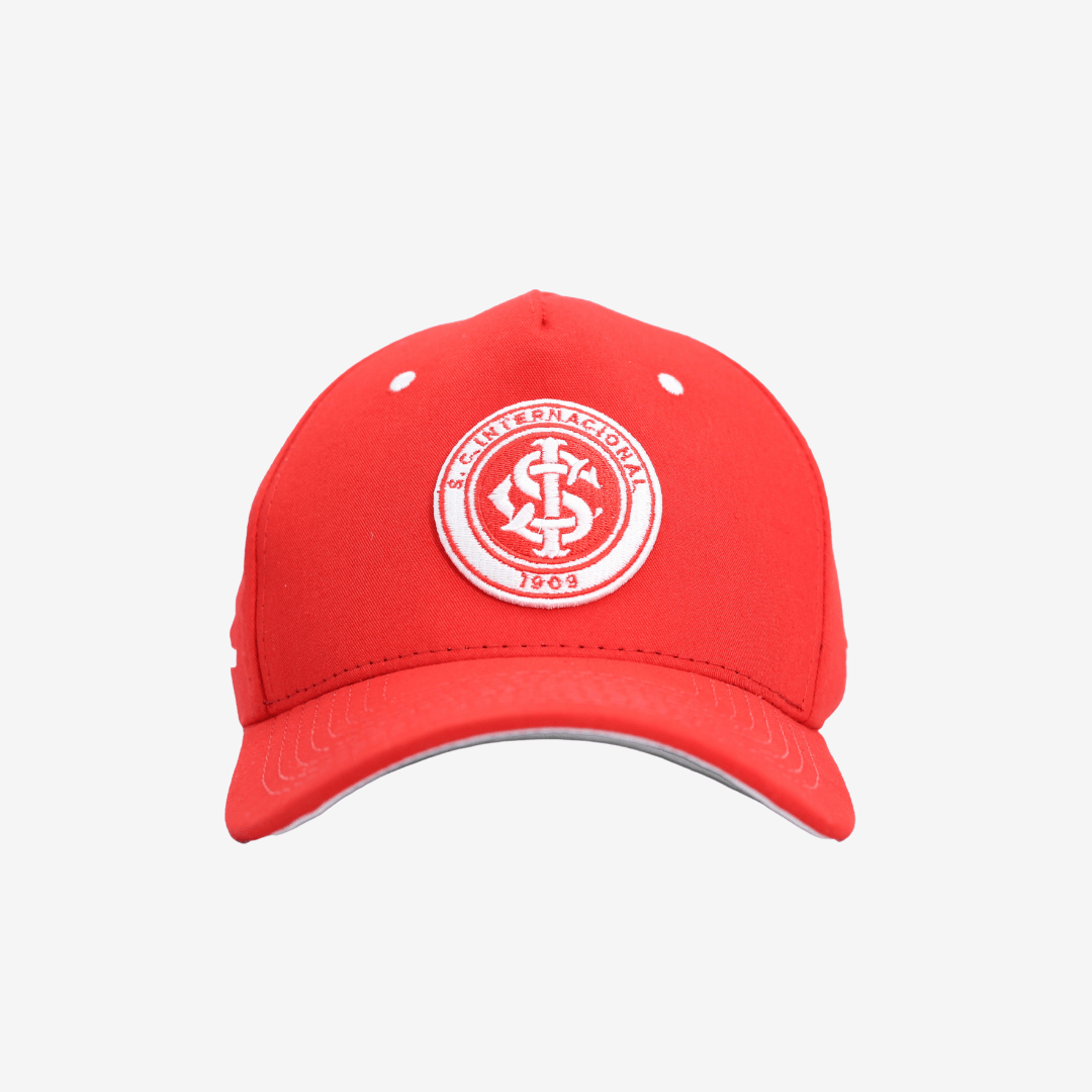 Boné Americano Internacional - Vermelho, vista de frente