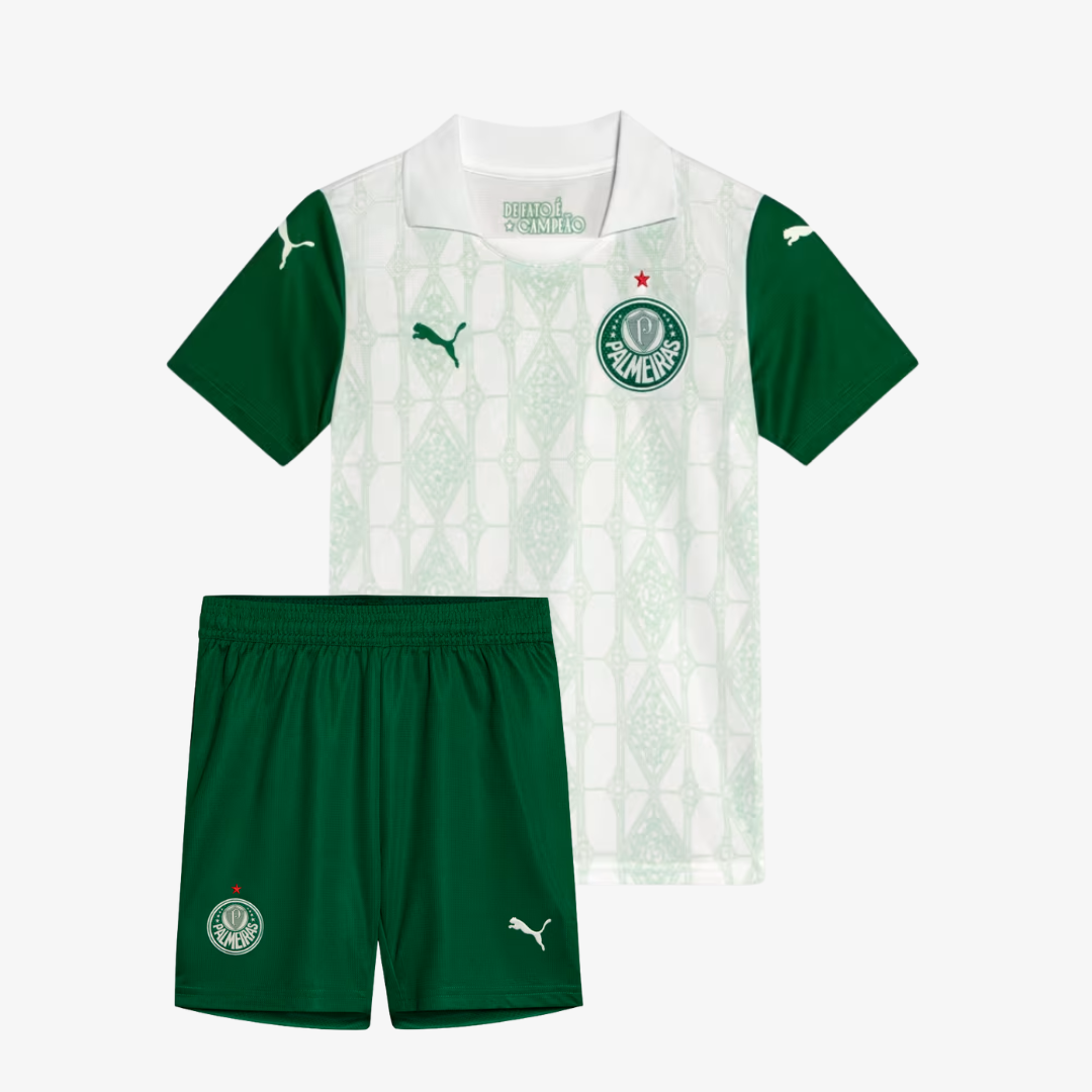 Conjunto Infantil Puma Palmeiras 2025/26 II na TSN Sports