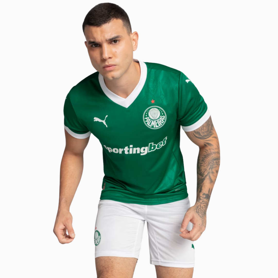 Camisa Puma Palmeiras 2025/26 I Jogador, vista de costas