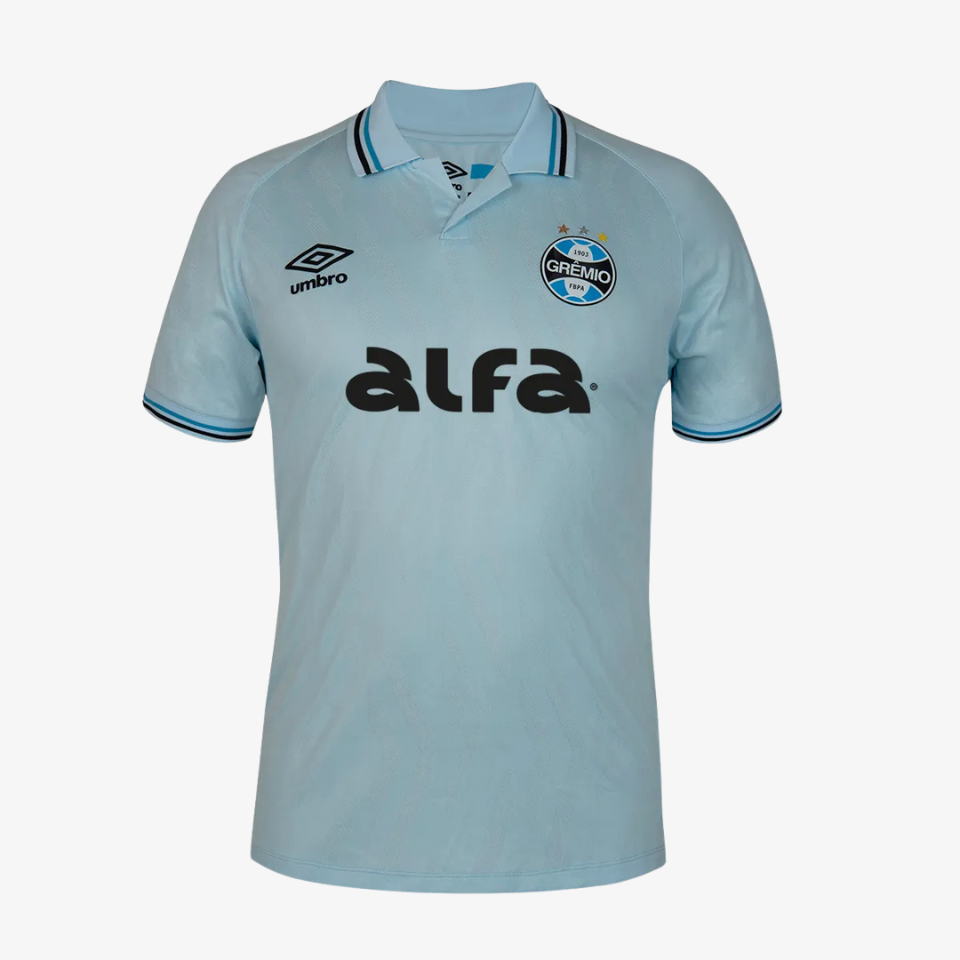 Camisa Umbro Grêmio 2025/26 II Azul Celeste Jogador na TSN Sports