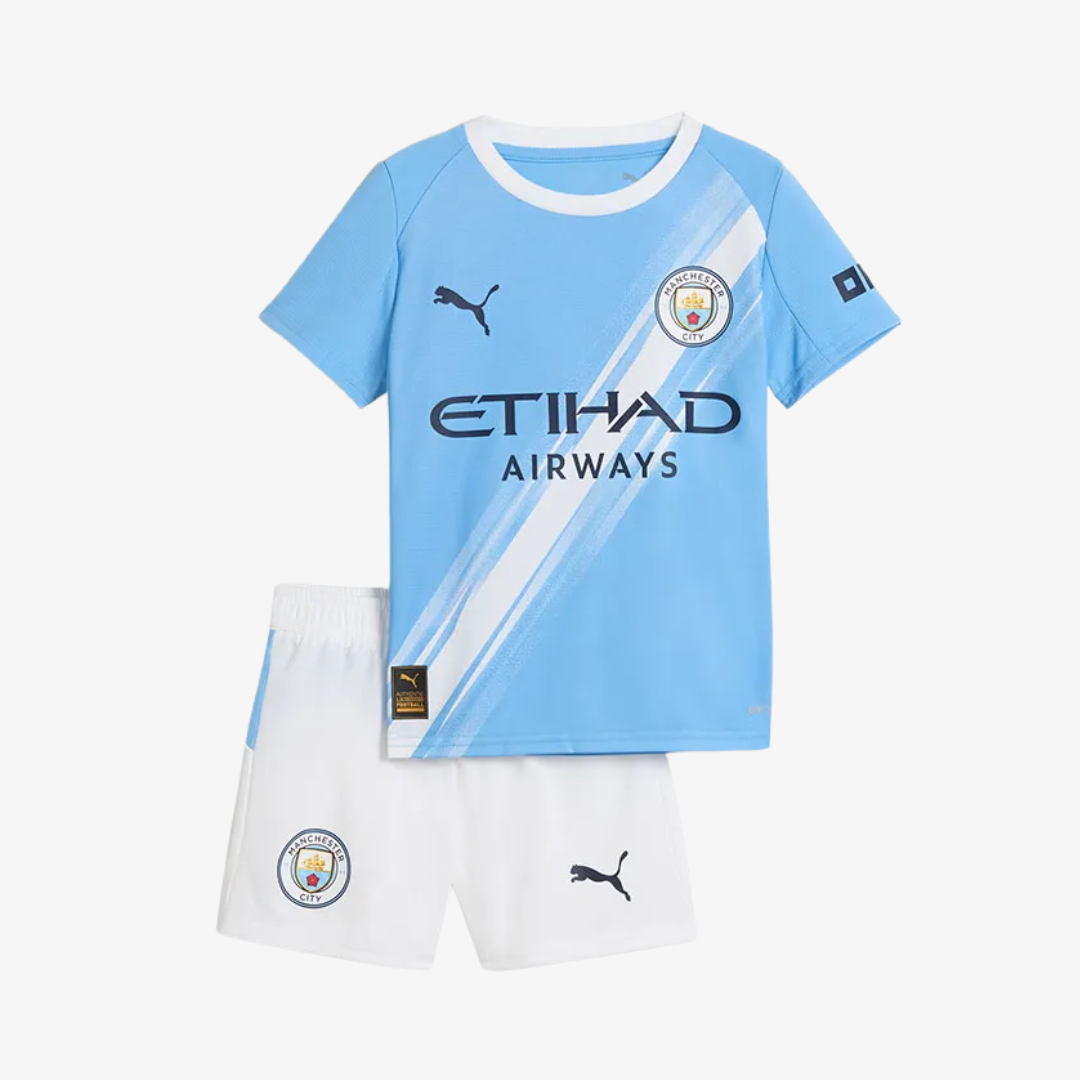 Conjunto Infantil Puma Manchester City 2025/26 I na TSN Sports