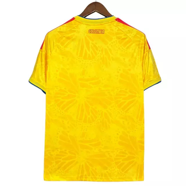 Camisa Seleção Colômbia I 26/27  - Torcedor| Masculina - Amarela com detalhes em vermelho e azul