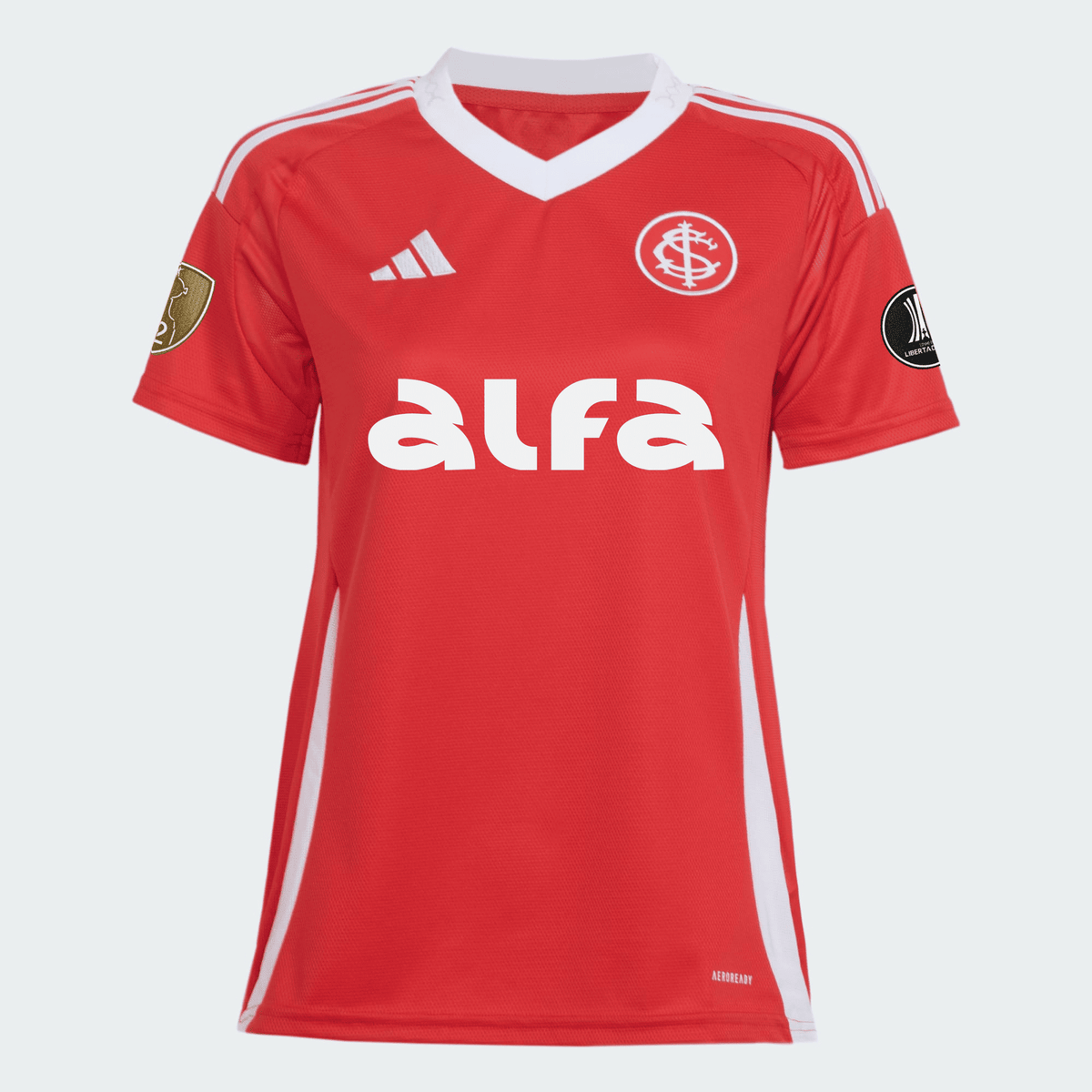 Camisa Feminina Adidas Internacional 2025/26 I Com Patrocínios, vista de costas