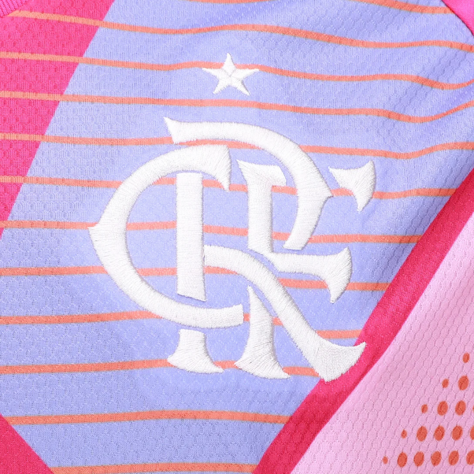 Camisa Adidas Flamengo 2025/26 II Goleiro, detalhe do tecido