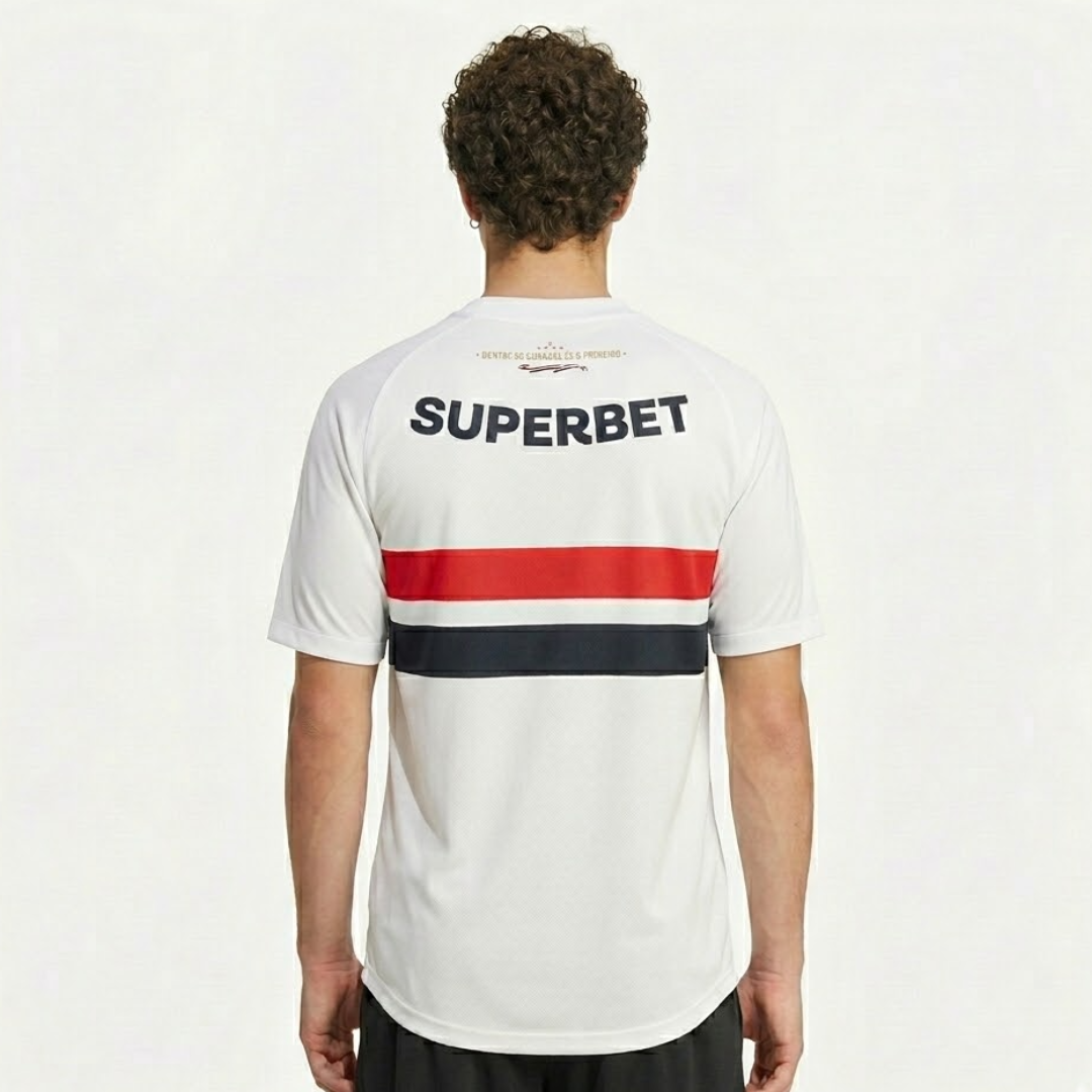 Camisa São Paulo I 2026/27 Jogador, vista de frente