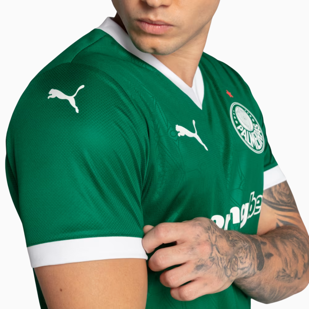 Camisa Puma Palmeiras 2025/26 I Jogador, vista de frente