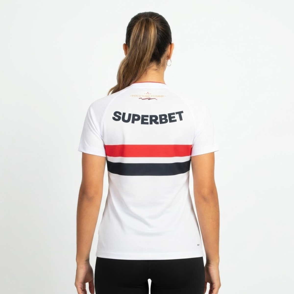 Camisa Feminina São Paulo I 2026/27, etiqueta interna